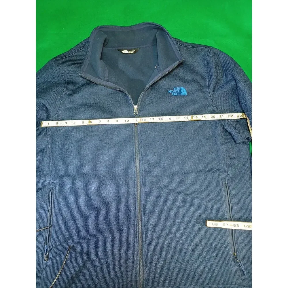 The North Face Fleece Zip Up Jacket Mens Size XXL Blue Relaxed Excellent